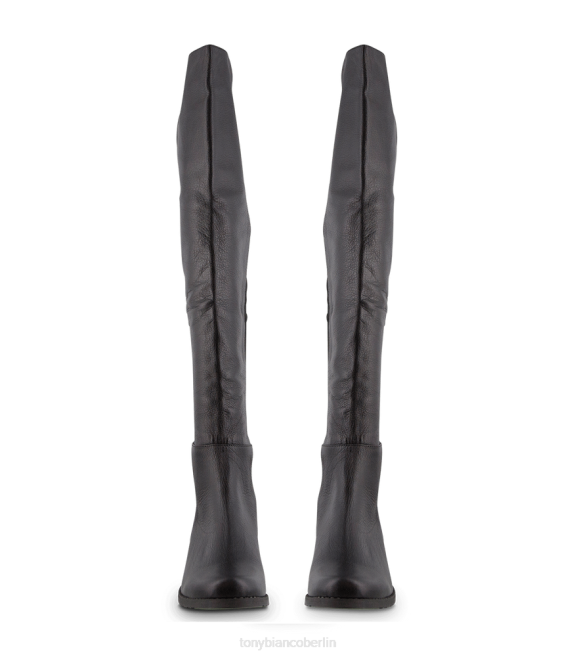 kniehohe Stiefel| de Tony Bianco Frauen Panache lange Stiefel Schwarzer Luxus/Schwarzer Mikrostretch 4624458
